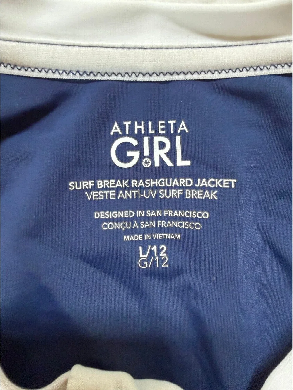 Athleta Girl Surf Break Rashguard Jacket - Large